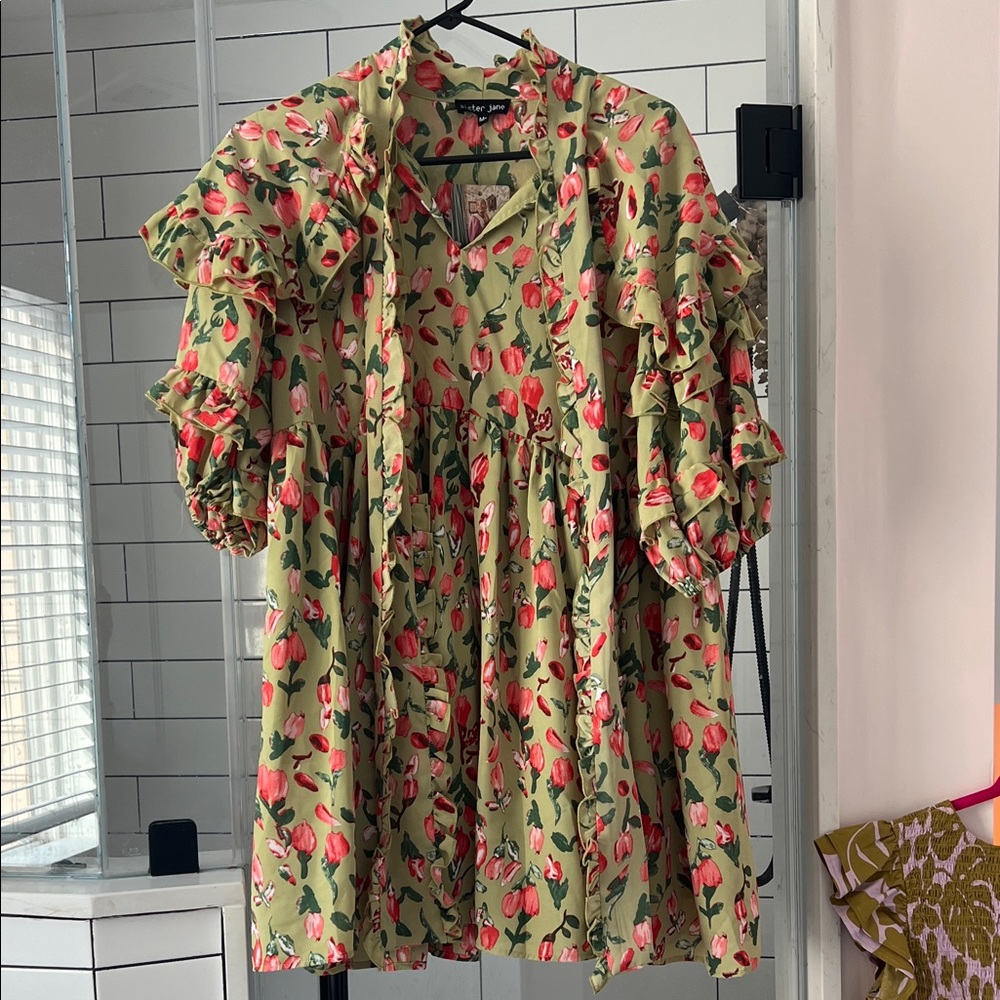 Sister Jane Floral Ruffle Women’s Babydoll Dress
